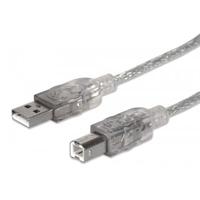 CABLE USB,MANHATTAN,333405, V2.0 A-B 1.8M, PLATA CABLE USB,MANHATTAN,333405, V2.0 A-B 1.8M, PLATA